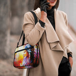 Galaxy Native Indian Woman Print Double Strap Bible Bag
