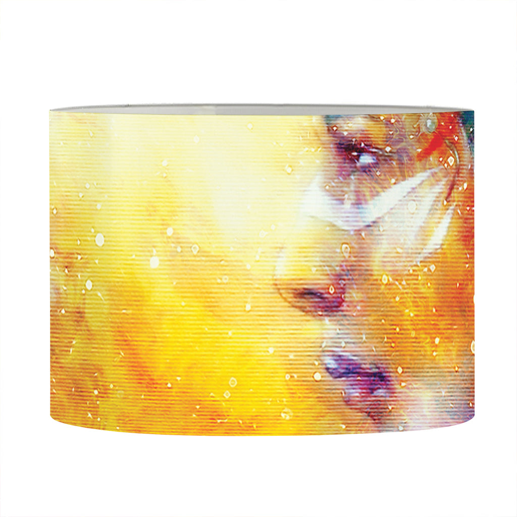 Galaxy Native Indian Woman Print Drum Lamp Shade
