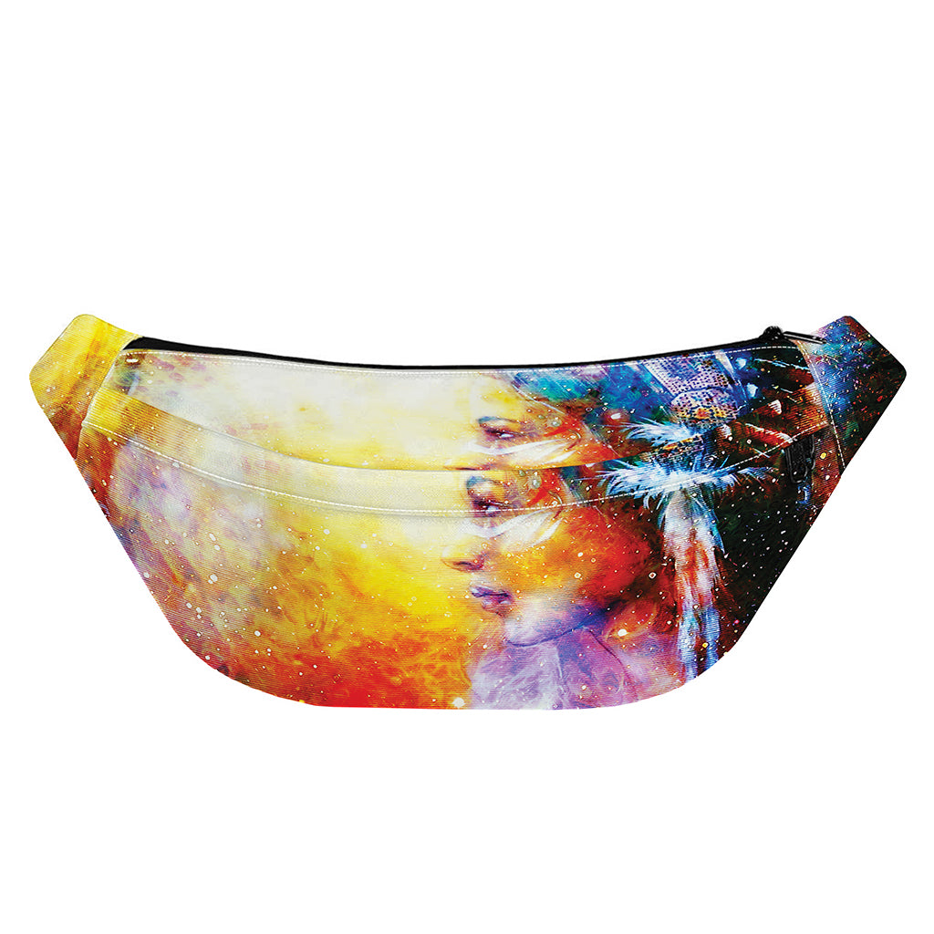 Galaxy Native Indian Woman Print Fanny Pack