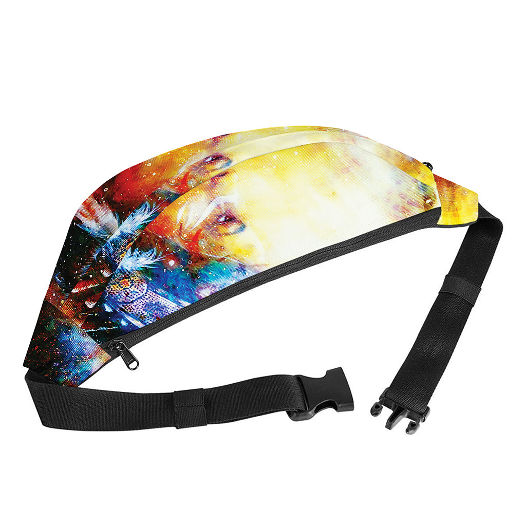 Galaxy Native Indian Woman Print Fanny Pack
