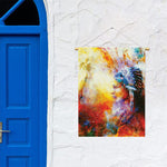 Galaxy Native Indian Woman Print Garden Flag