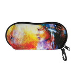 Galaxy Native Indian Woman Print Glasses Case