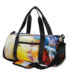 Galaxy Native Indian Woman Print Gym Bag