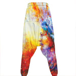 Galaxy Native Indian Woman Print Hammer Pants