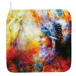 Galaxy Native Indian Woman Print Hand Towel