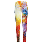 Galaxy Native Indian Woman Print High-Waisted Pocket Leggings
