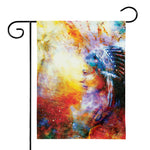 Galaxy Native Indian Woman Print House Flag