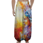Galaxy Native Indian Woman Print Lantern Pants