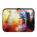 Galaxy Native Indian Woman Print Laptop Sleeve