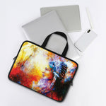 Galaxy Native Indian Woman Print Laptop Sleeve With Handle
