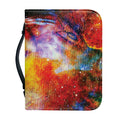 Galaxy Native Indian Woman Print Leather Bible Cover