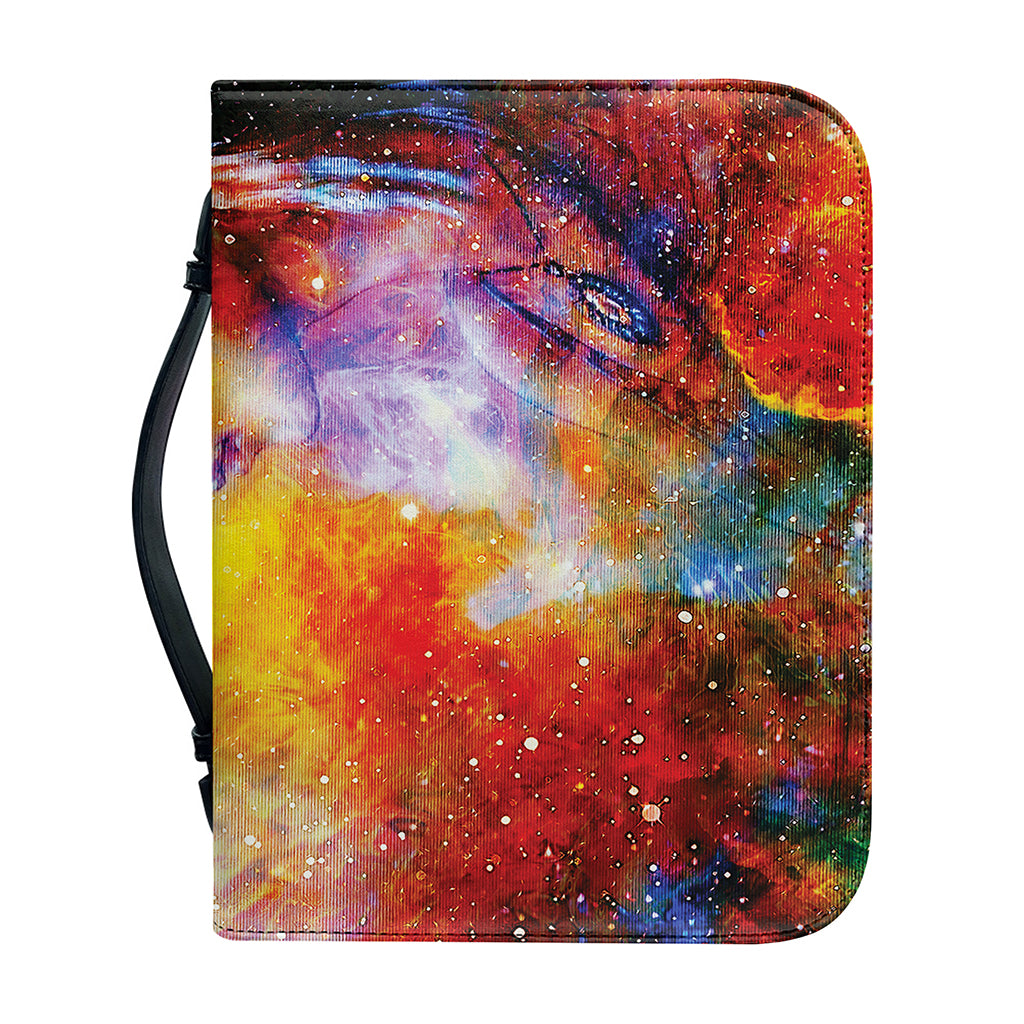 Galaxy Native Indian Woman Print Leather Bible Cover