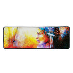Galaxy Native Indian Woman Print Long Kitchen Mat