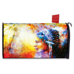 Galaxy Native Indian Woman Print Mailbox Cover