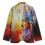 Galaxy Native Indian Woman Print Men's Blazer