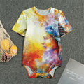 Galaxy Native Indian Woman Print Men's Bodysuit