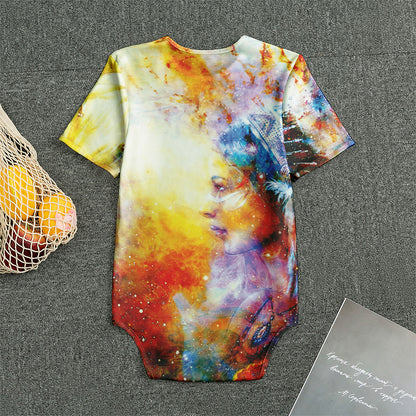 Galaxy Native Indian Woman Print Men's Bodysuit