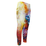 Galaxy Native Indian Woman Print Men's Compression Pants