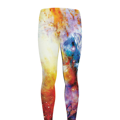 Galaxy Native Indian Woman Print Men's leggings