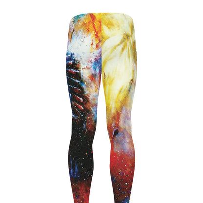 Galaxy Native Indian Woman Print Men's leggings