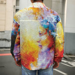 Galaxy Native Indian Woman Print Men's Shirt Jacket