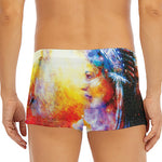 Galaxy Native Indian Woman Print Men's Short Boxer Briefs