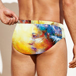 Galaxy Native Indian Woman Print Men's Swim Briefs