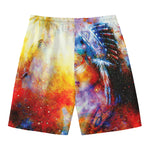 Galaxy Native Indian Woman Print Men's Swim Trunks