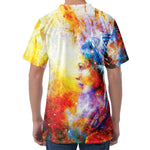 Galaxy Native Indian Woman Print Men's Velvet T-Shirt