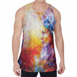 Galaxy Native Indian Woman Print Men's Velvet Tank Top