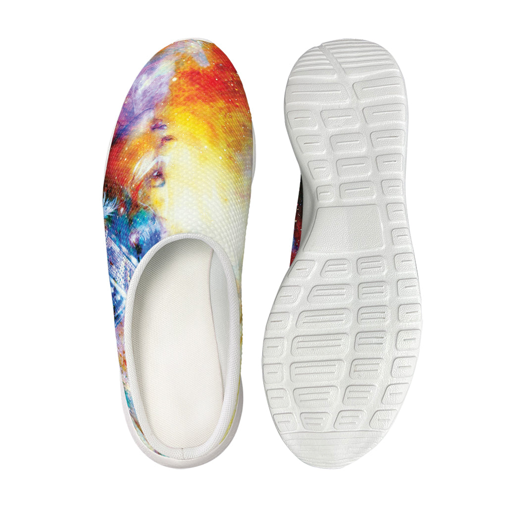 Galaxy Native Indian Woman Print Mesh Casual Shoes