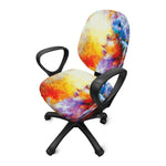 Galaxy Native Indian Woman Print Office Chair Cover