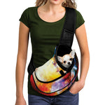 Galaxy Native Indian Woman Print Pet Sling Carrier