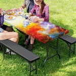 Galaxy Native Indian Woman Print Picnic Table Cover