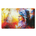 Galaxy Native Indian Woman Print Polyester Doormat