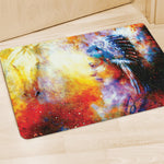 Galaxy Native Indian Woman Print Polyester Doormat