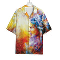 Galaxy Native Indian Woman Print Rayon Hawaiian Shirt