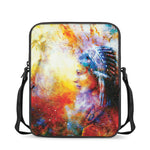 Galaxy Native Indian Woman Print Rectangular Crossbody Bag