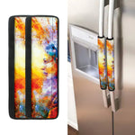 Galaxy Native Indian Woman Print Refrigerator Handle Covers