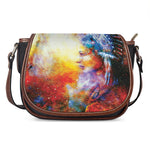 Galaxy Native Indian Woman Print Saddle Bag