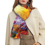 Galaxy Native Indian Woman Print Scarf