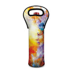 Galaxy Native Indian Woman Print Single Neoprene Wine Tote