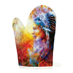 Galaxy Native Indian Woman Print Single Oven Mitt