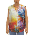 Galaxy Native Indian Woman Print Sleeveless Baseball Jersey