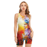 Galaxy Native Indian Woman Print Sleeveless One Piece Swimsuit