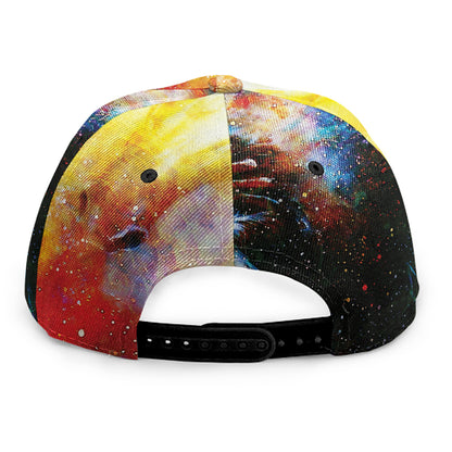Galaxy Native Indian Woman Print Snapback Cap