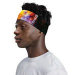 Galaxy Native Indian Woman Print Sports Headband
