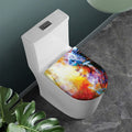 Galaxy Native Indian Woman Print Toilet Lid Cover