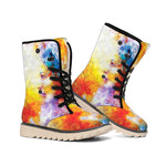 Galaxy Native Indian Woman Print Winter Boots