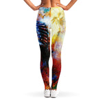 Galaxy Native Indian Woman Print Women's Leggings